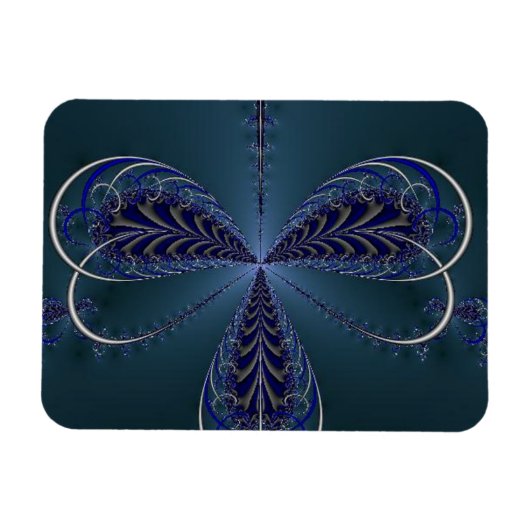 Magnet Flexible Ailes D'Insectes Délicates À Minuit (Horizontal)