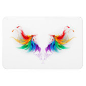 Magnet Flexible Ailes fluffy arc-en-ciel (Horizontal)