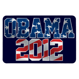 Magnet Flexible Aimant 2012 d'Obama Flexi