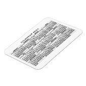 Magnet Flexible Aimant 2024 Calendrier Blanc (Côté Gauche)