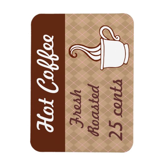 Magnet Flexible Aimant à café rétro (Vertical)