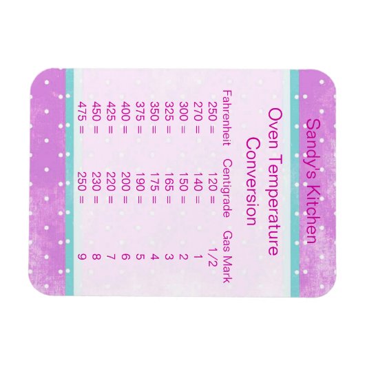 Magnet Flexible Aimant à cuisson à température rose (Horizontal)