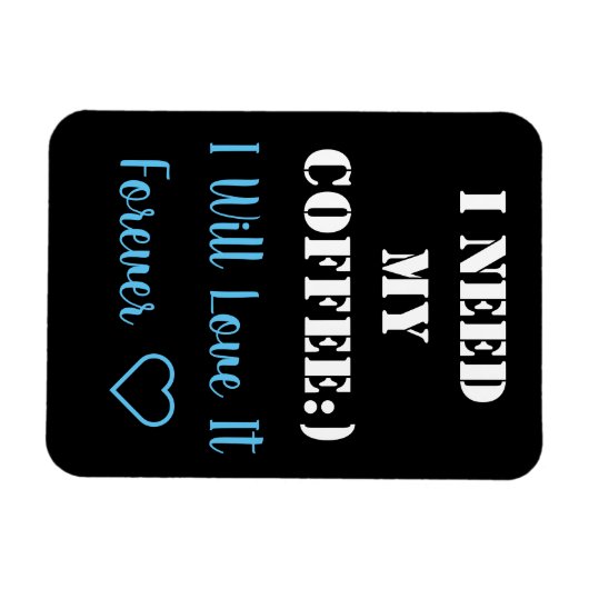 Magnet Flexible Aimant à dire du café (Horizontal)