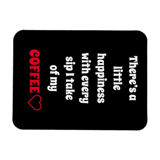 Magnet Flexible Aimant à dire du café (Horizontal)