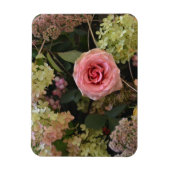 Magnet Flexible Aimant à disposition de fleurs d'hortensia roses (Vertical)