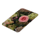 Magnet Flexible Aimant à disposition de fleurs d'hortensia roses (Côté Gauche)