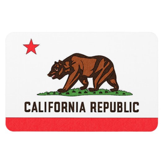 Magnet Flexible Aimant à DRAPEAU DE CALIFORNIE (Horizontal)