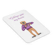 Magnet Flexible Aimant à gibbon mignon pour un être cher (Côté Droit)
