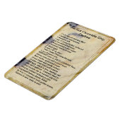 Magnet Flexible Aimant à la recette de biscuits de chocolat (Côté Gauche)