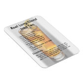 Magnet Flexible Aimant à la recette de thé glacé de Long Island (Côté Droit)