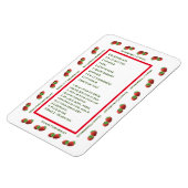 Magnet Flexible Aimant à recette de fraise mûre (Côté Gauche)