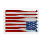 Magnet Flexible Aimant Amérique de baseball (USA) (Horizontal)