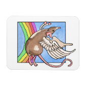Magnet Flexible Aimant Ange Rat (Horizontal)
