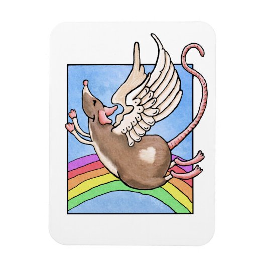 Magnet Flexible Aimant Ange Rat (Vertical)