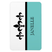 Magnet Flexible Aimant Aqua Swanky Fleur De Lis Flexi (Vertical)