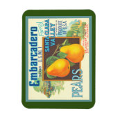 Magnet Flexible Aimant Art Caisse Rétro Poires (Vertical)