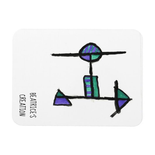 Magnet Flexible Aimant avec le H initial (Horizontal)