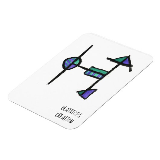 Magnet Flexible Aimant avec le H initial (Côté Gauche)