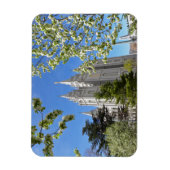Magnet Flexible Aimant avec Temple SLC avec fleurs blanches (Vertical)