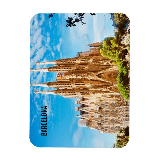 Magnet Flexible Aimant Barcelone Famille Sacrée (Vertical)