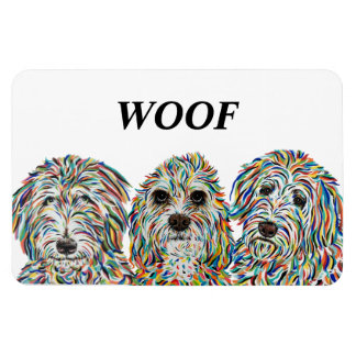 Magnet Flexible Aimant bernedoodle, espagnol et doré