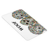 Magnet Flexible Aimant bernedoodle, espagnol et doré (Côté Droit)