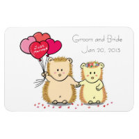 Aimant Cadeau de Mariage - Couple de hérissons mig