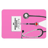 Magnet Flexible Aimant cadeau personnalisé de diplôme d'infirmière (Horizontal)