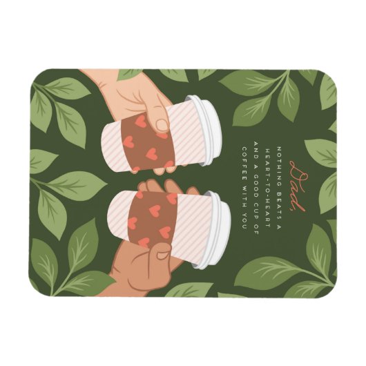 Magnet Flexible Aimant café Fête des pères (Horizontal)