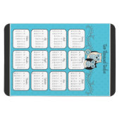 Magnet Flexible Aimant Calendrier des Chouettes d'hiver 2012 (Horizontal)