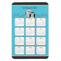 Aimant Calendrier des Chouettes d'hiver 2012