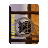 Magnet Flexible AIMANT carré de l'itinéraire 66 de l'OKLAHOMA ! ! (Vertical)