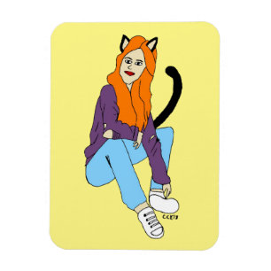 Magnet Flexible aimant catgirl