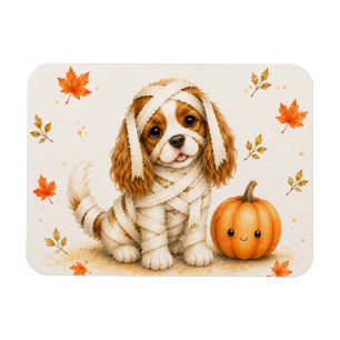 Magnet Flexible Aimant Cavalier Spaniel Momie Halloween