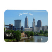 Magnet Flexible Aimant classique Cleveland River View (Horizontal)