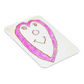 Magnet Flexible Aimant Coeur rose (Côté Droit)