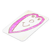 Magnet Flexible Aimant Coeur rose (Côté Gauche)