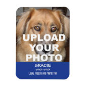 Magnet Flexible Aimant commémoratif photo de chien ou de chat (Vertical)