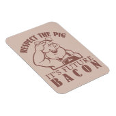 Magnet Flexible Aimant couleur personnalisé PIG TO BACON (Côté Droit)