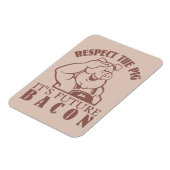 Magnet Flexible Aimant couleur personnalisé PIG TO BACON (Côté Gauche)