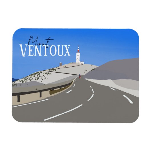 Magnet Flexible Aimant cyclable Mont Ventoux (Horizontal)