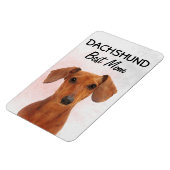 Magnet Flexible Aimant Dachshund Meilleure Maman (Côté Gauche)