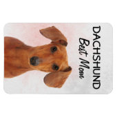 Magnet Flexible Aimant Dachshund Meilleure Maman (Horizontal)