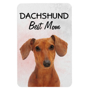 Magnet Flexible Aimant Dachshund Meilleure Maman