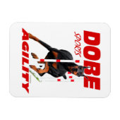 Magnet Flexible Aimant d'agilité Doberman Pinscher (Horizontal)