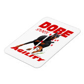 Magnet Flexible Aimant d'agilité Doberman Pinscher (Côté Gauche)