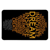 Magnet Flexible Aimant d'ampoule lumineuse inspirant (Horizontal)