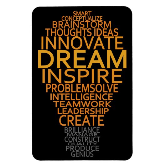 Magnet Flexible Aimant d'ampoule lumineuse inspirant (Vertical)