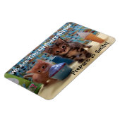 Magnet Flexible Aimant d'anniversaire de Ivy et Parker - Chat / Ki (Côté Gauche)