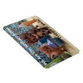 Magnet Flexible Aimant d'anniversaire de Ivy et Parker - Chat / Ki (Côté Droit)